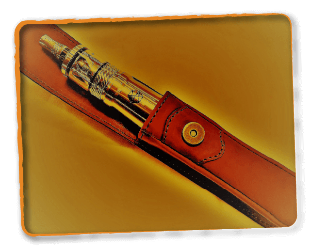 本革ペン入れ　/　Borsa de 木pera